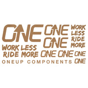 OneUp Components Riser Bar Decal Kit Matte Bronze