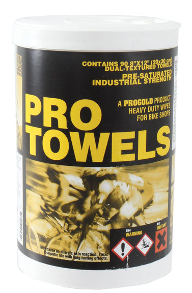Pro Gold Products ProTowels Heavy Duty Wipes 90/Tub