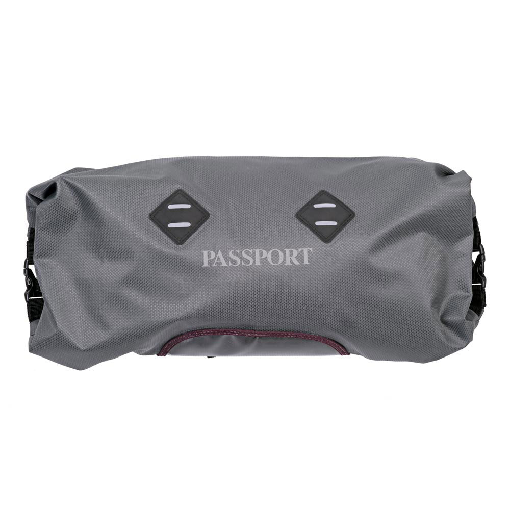 Passport Handle Bar Bag Double Roll Ends (11L) - Gray