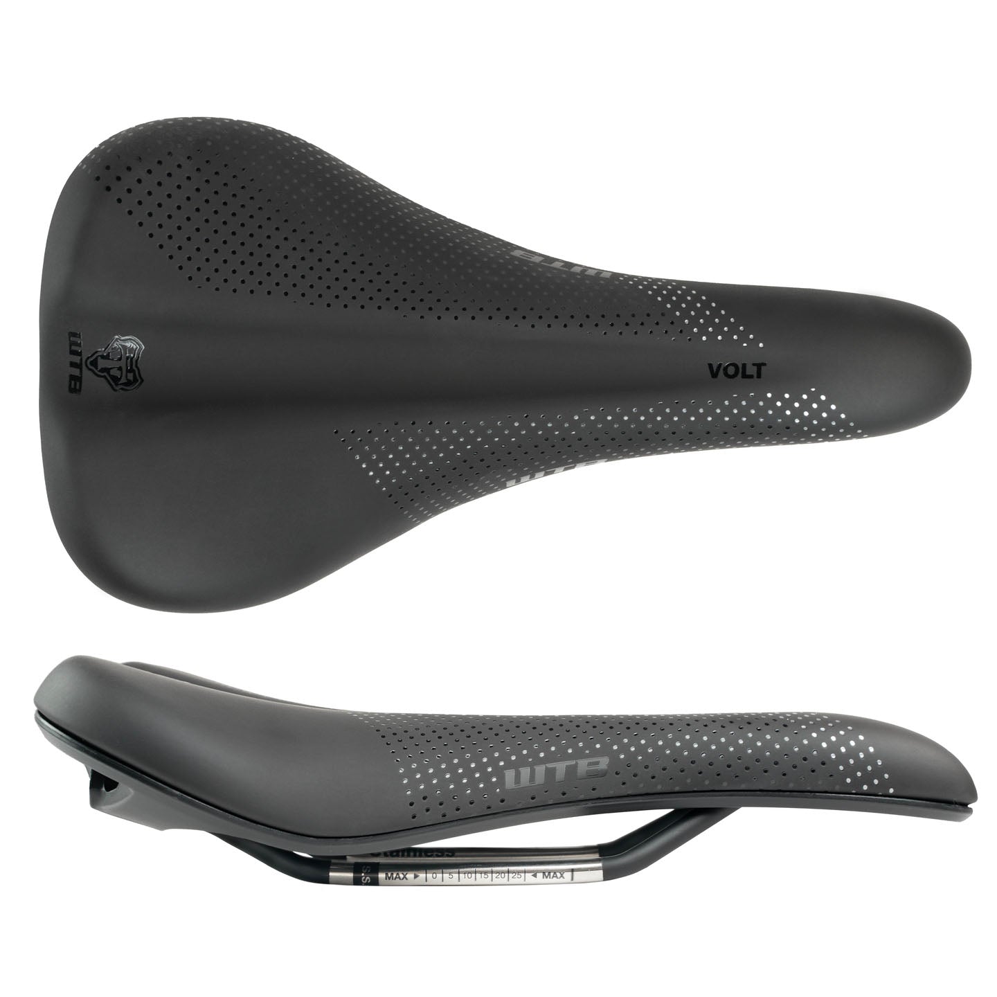 WTB Volt Fusion Form Saddle - Stainless Black Medium