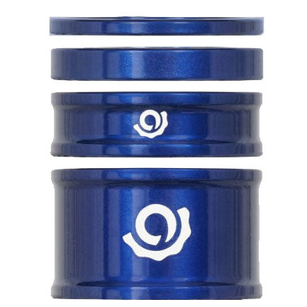 Industry Nine Headset Combo Spacer Kit 1-1/8" Set/4 Blue